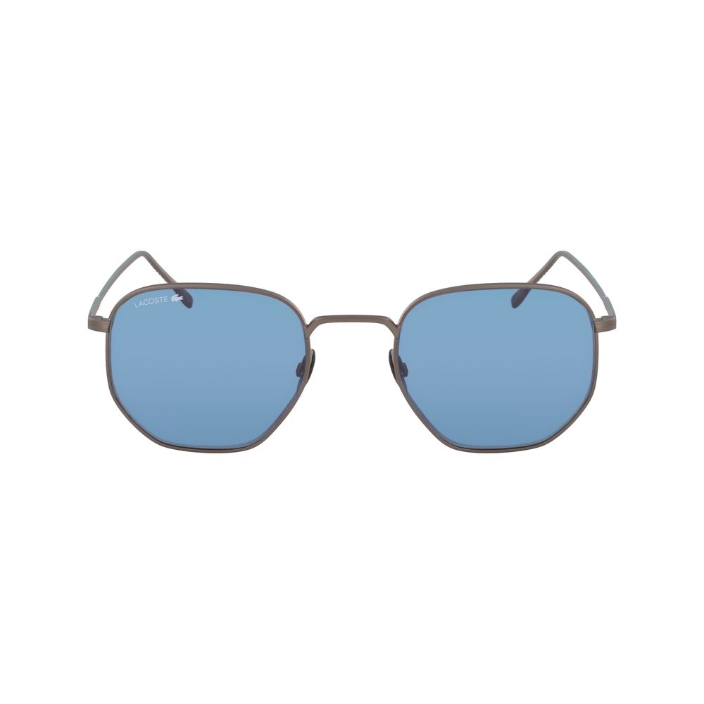 Lacoste Gray Metal Sunglasses for Effortless Elegance