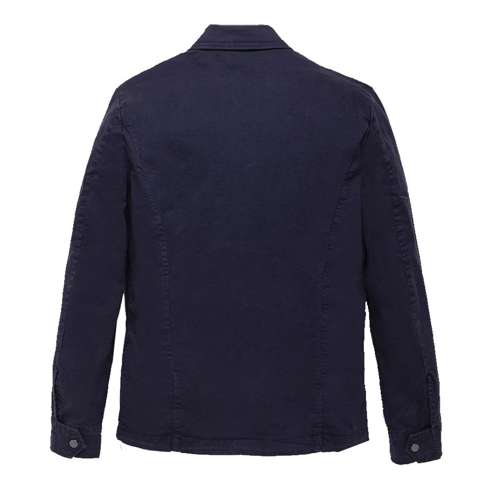 Refrigiwear Blue Cotton Jacket for Elevated Style