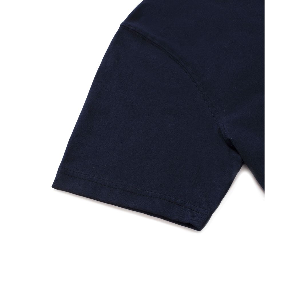Refrigiwear Blue Cotton T-Shirt for Effortless Sophistication
