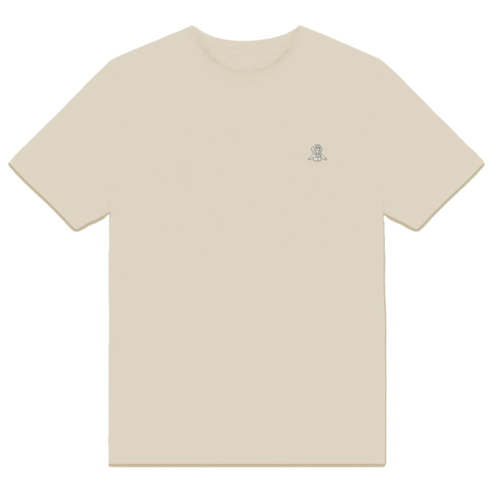 Refrigiwear Beige Cotton T-Shirt for Timeless Elegance