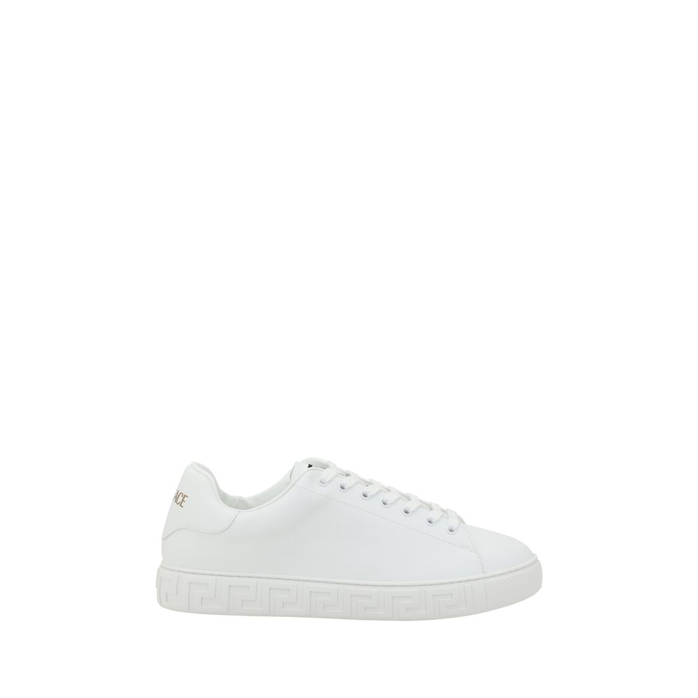 Versace White Calfskin Sneakers: Elevate Your Style With Timeless Luxury