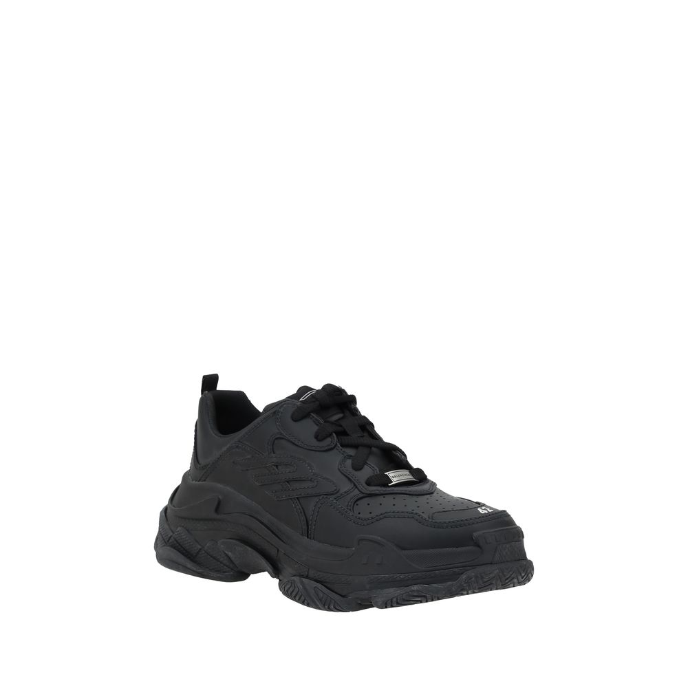Balenciaga White Leather Triple S Sneakers - Iconic Luxury Footwear
