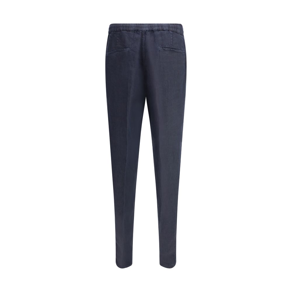 Brunello Cucinelli Beige Linen Pants for Elegant Sophistication