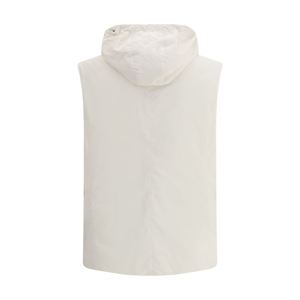 Brunello Cucinelli Grey Water-repellent Microfiber Vest