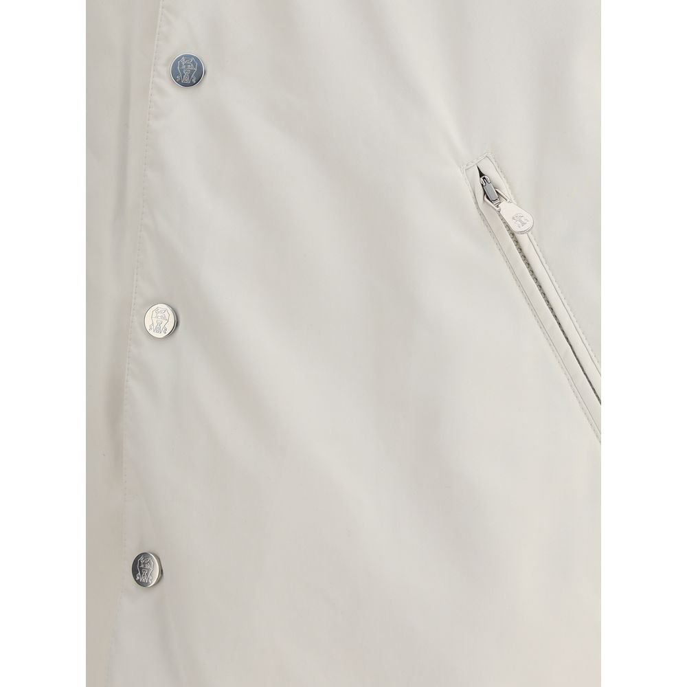 Brunello Cucinelli Grey Water-repellent Microfiber Vest