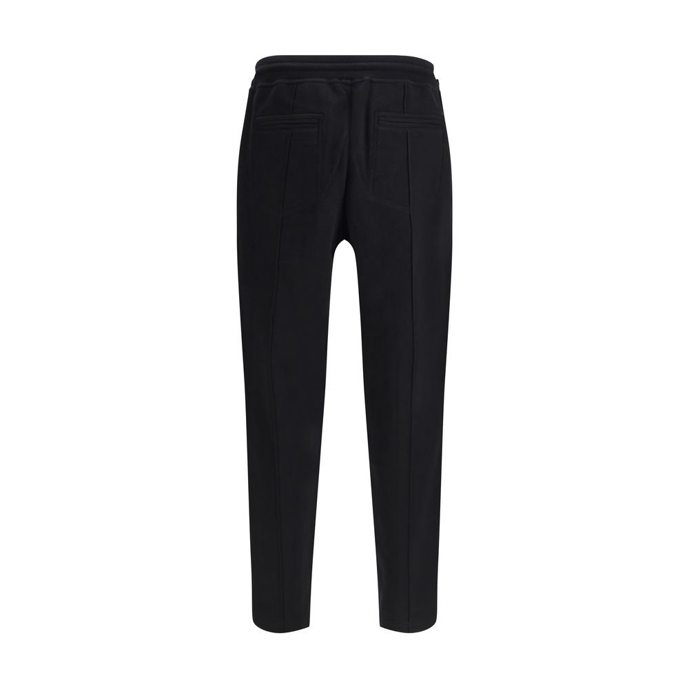 Brunello Cucinelli Grey Cashmere Sweatpants in Cotton Silk