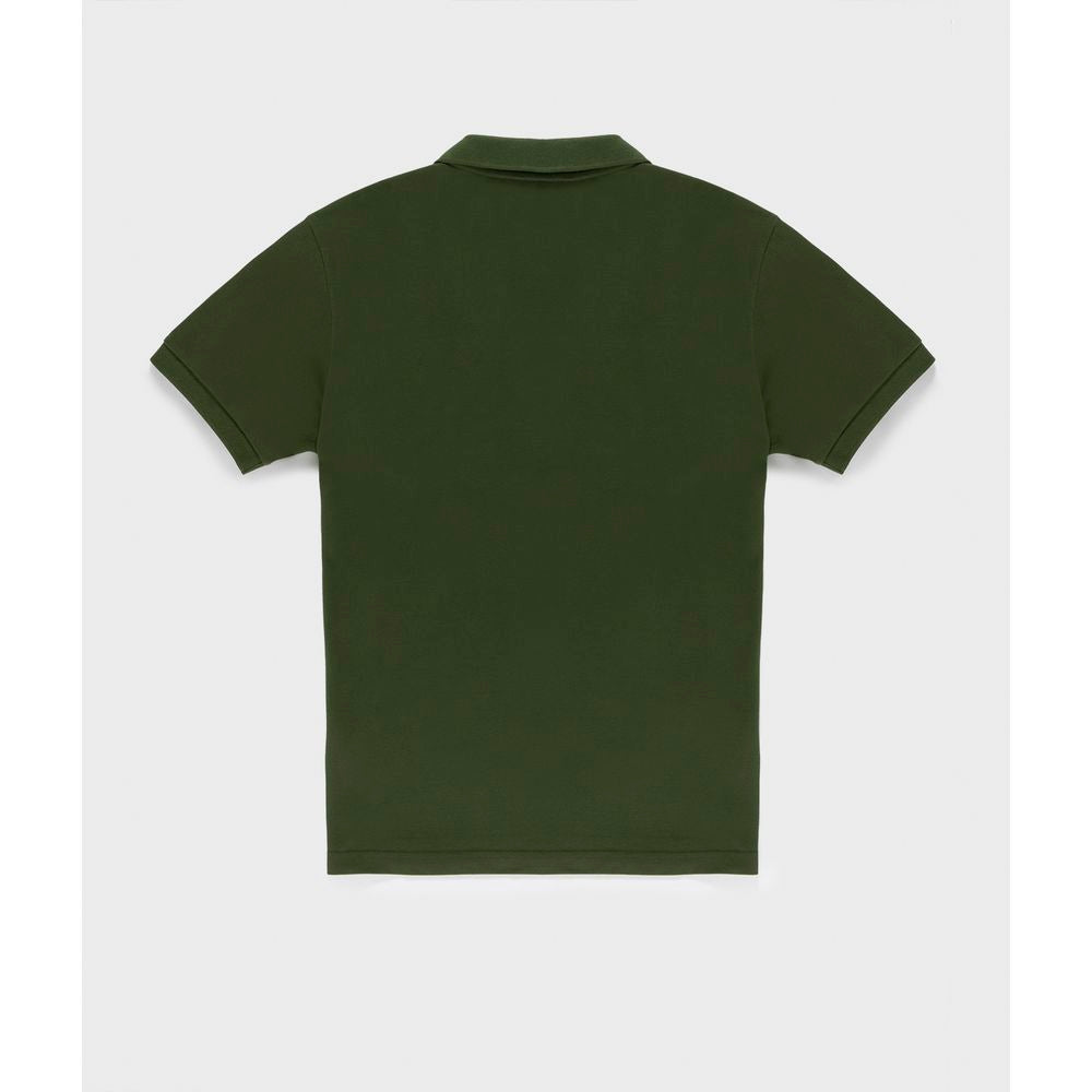Refrigiwear Green Cotton Polo Shirt for Elevated Style