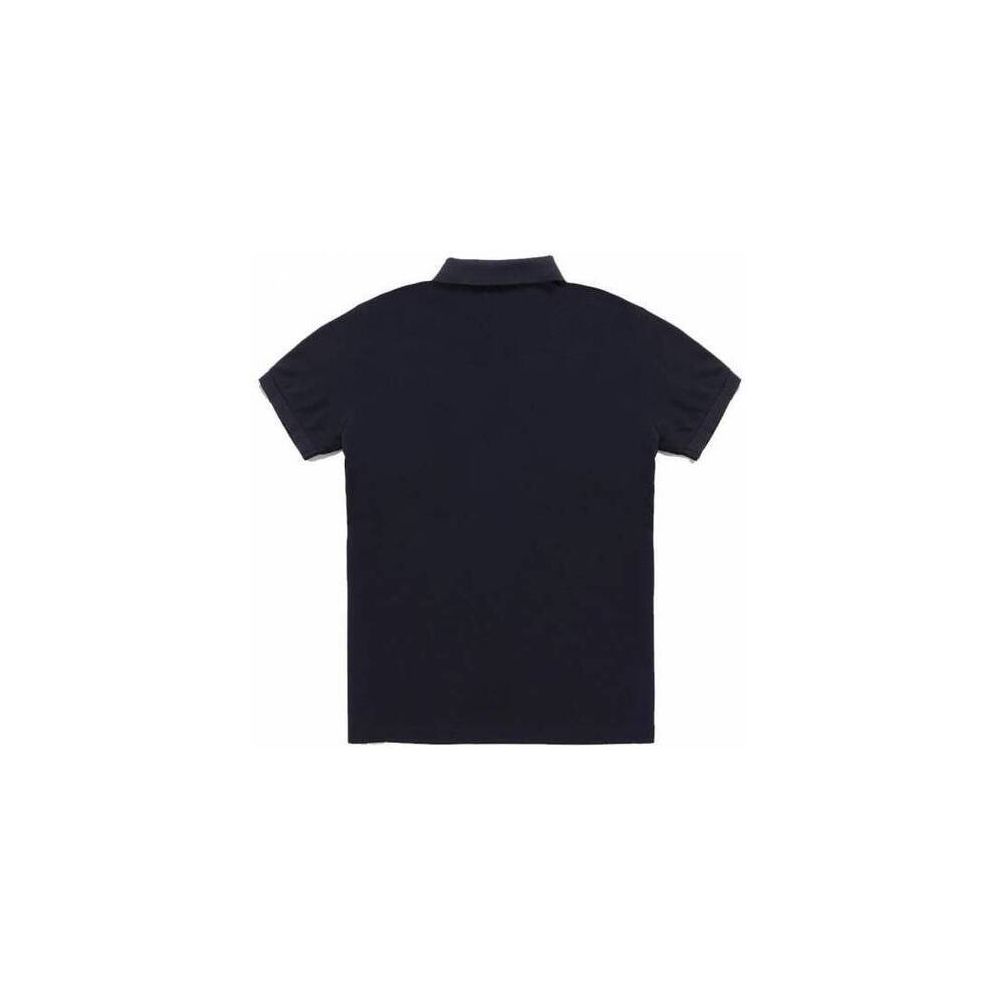 Refrigiwear Blue Cotton Polo Shirt for Timeless Elegance