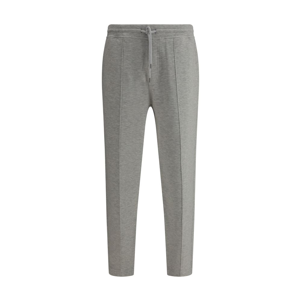 Brunello Cucinelli Grey Cotton Cashmere Silk Sweatpants
