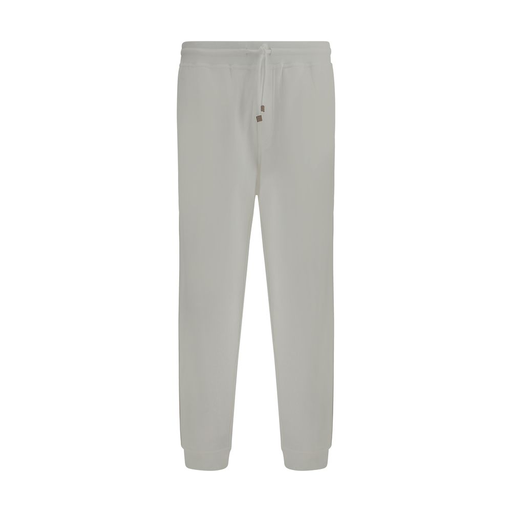 Brunello Cucinelli Grey Cotton Sweatpants for Elevated Style