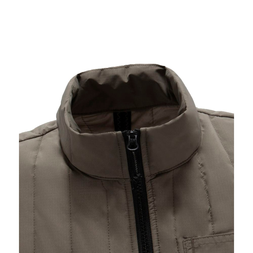 Refrigiwear Gray Quilted Utility Vest for Elevated Style