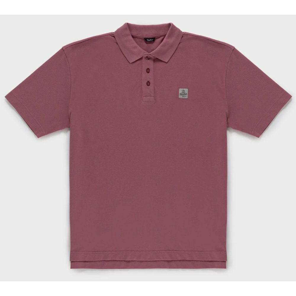Refrigiwear Pink Cotton Polo Shirt for Effortless Elegance