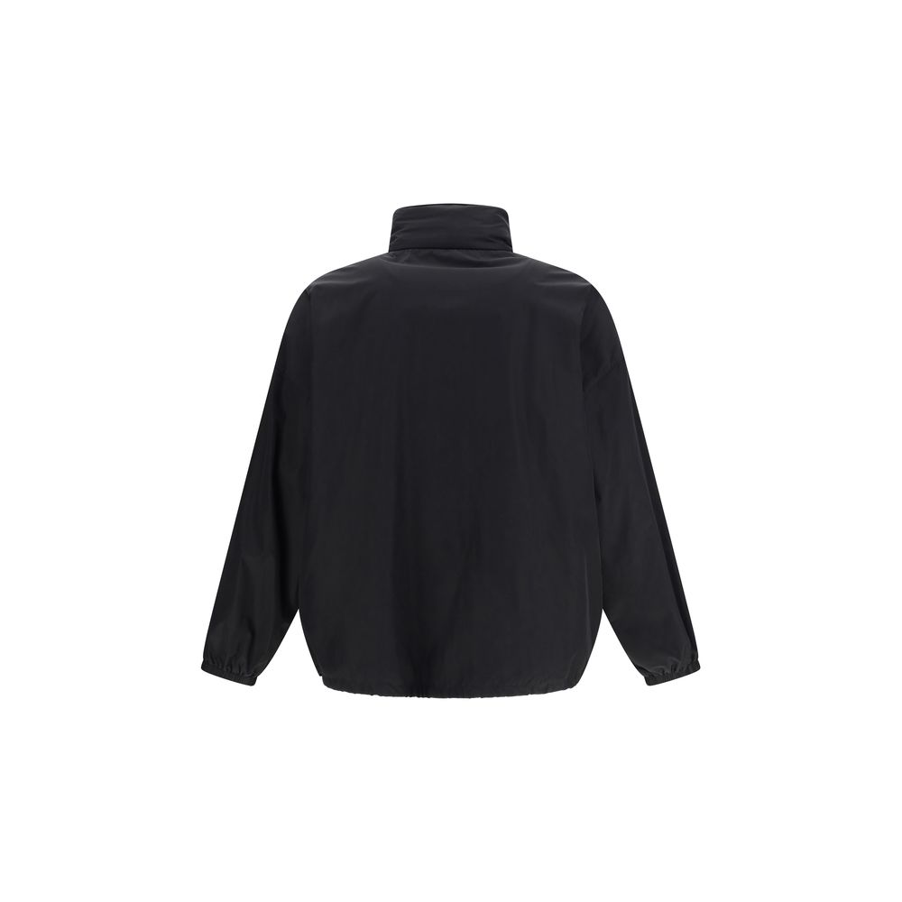 Saint Laurent Black Waterproof Jacket in Modern Oversized Fit