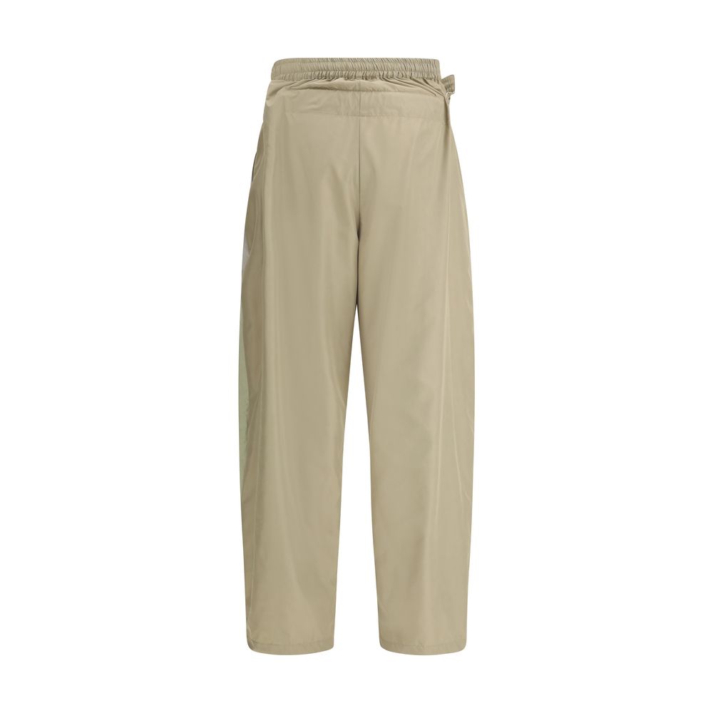 Magliano Black Nylon Pants with Built-in Belt for Elevated Style