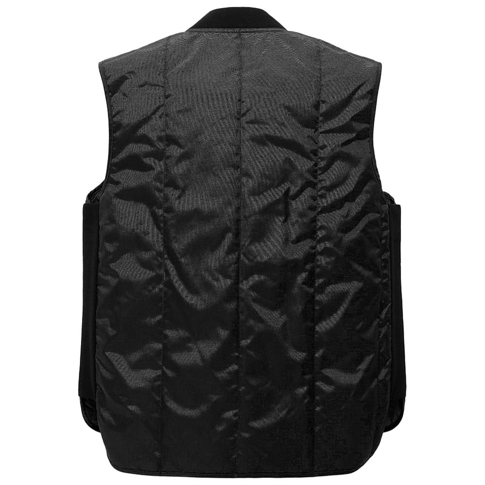 Refrigiwear Black Wool Vest for Timeless Sophistication