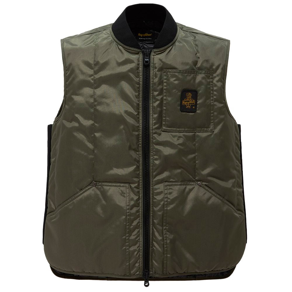Refrigiwear Gray Cotton Vest for Elevated Everyday Style