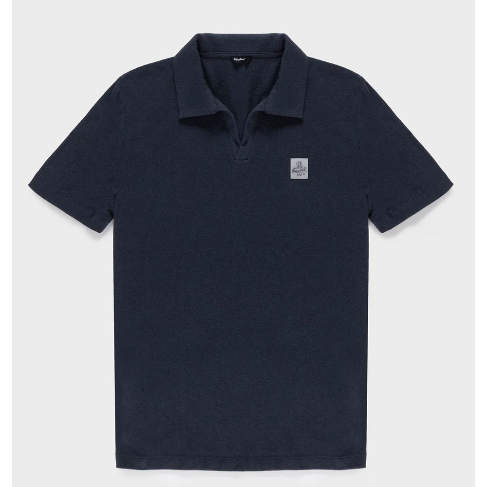Refrigiwear Blue Cotton Polo Shirt for Elevated Style
