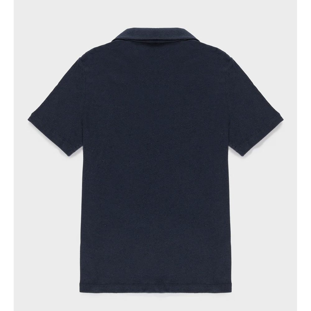 Refrigiwear Blue Cotton Polo Shirt for Elevated Style