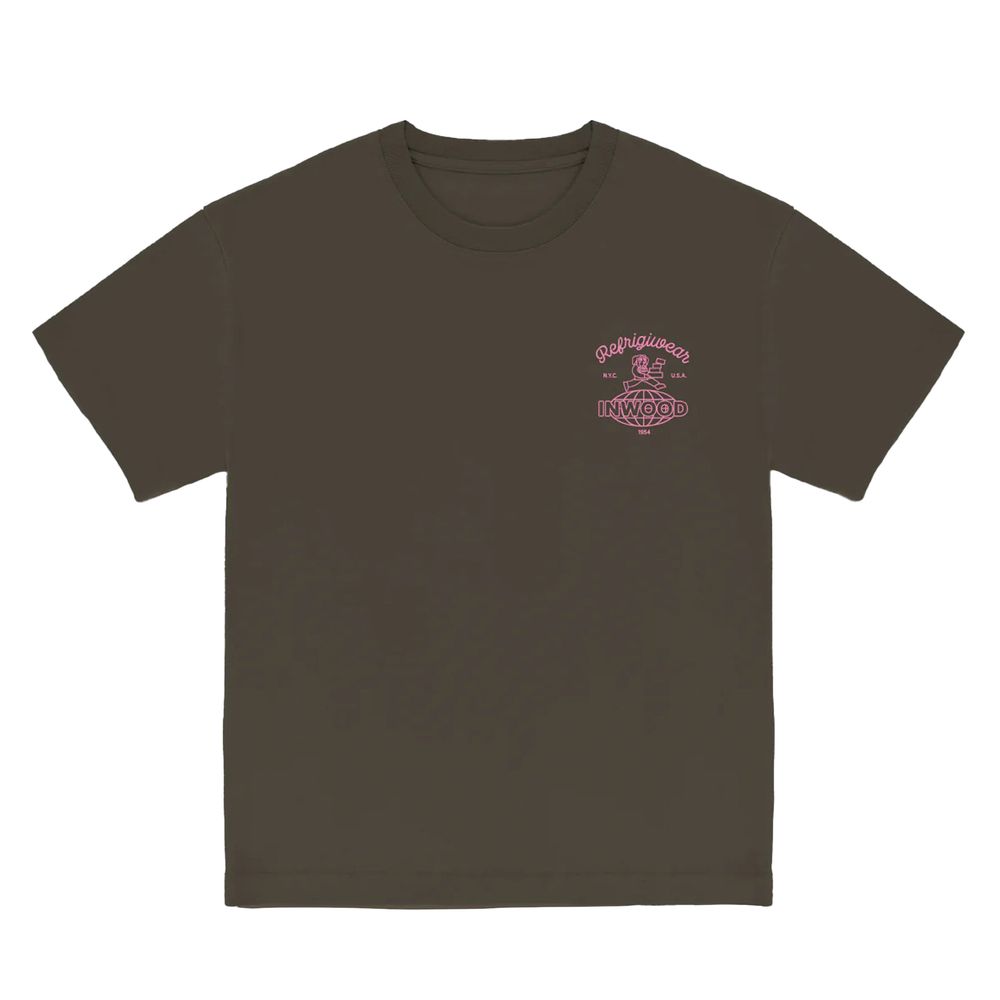Refrigiwear Brown Cotton T-Shirt for Effortless Elegance