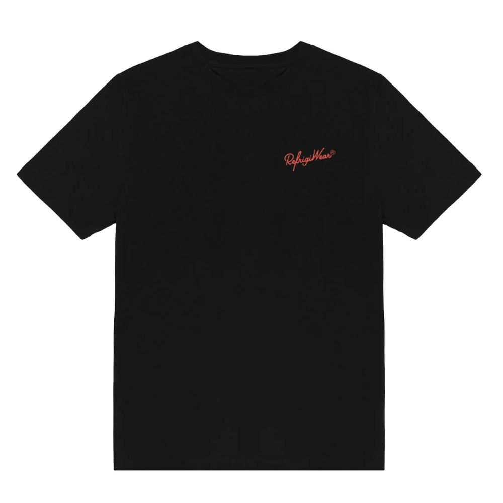 Refrigiwear Black Cotton T-Shirt for Elevated Style