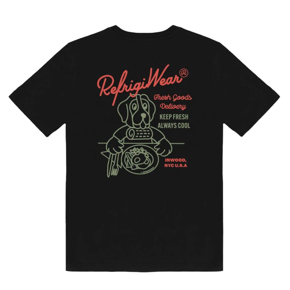Refrigiwear Black Cotton T-Shirt for Elevated Style