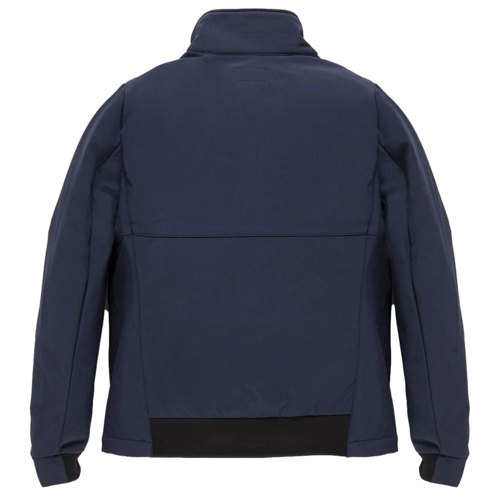 Refrigiwear Blue Nylon Jacket for Effortless Elegance