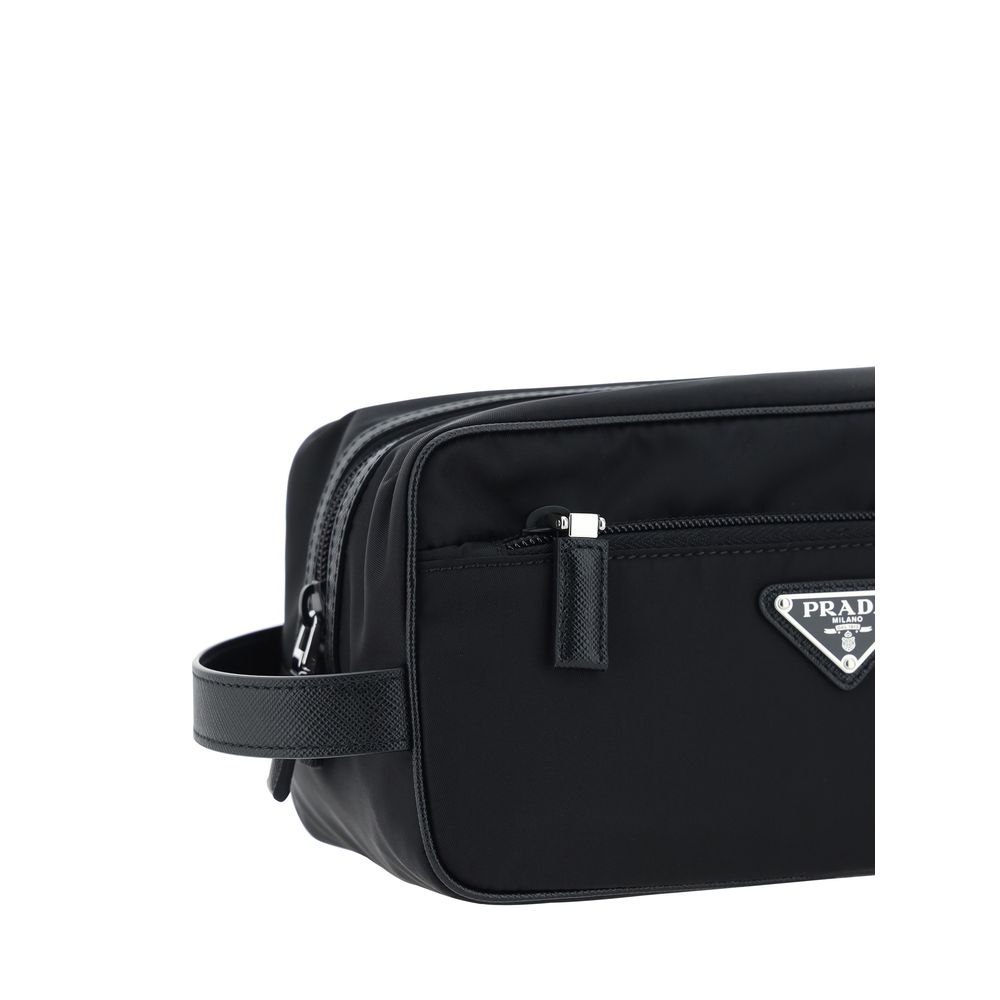 Prada Black Re-Nylon Beauty Case - Elegant Accessory for Modern Luxury