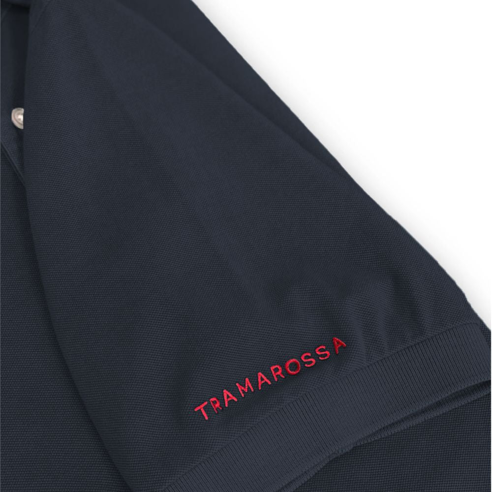Tramarossa Blue Cotton Polo Shirt for Timeless Elegance