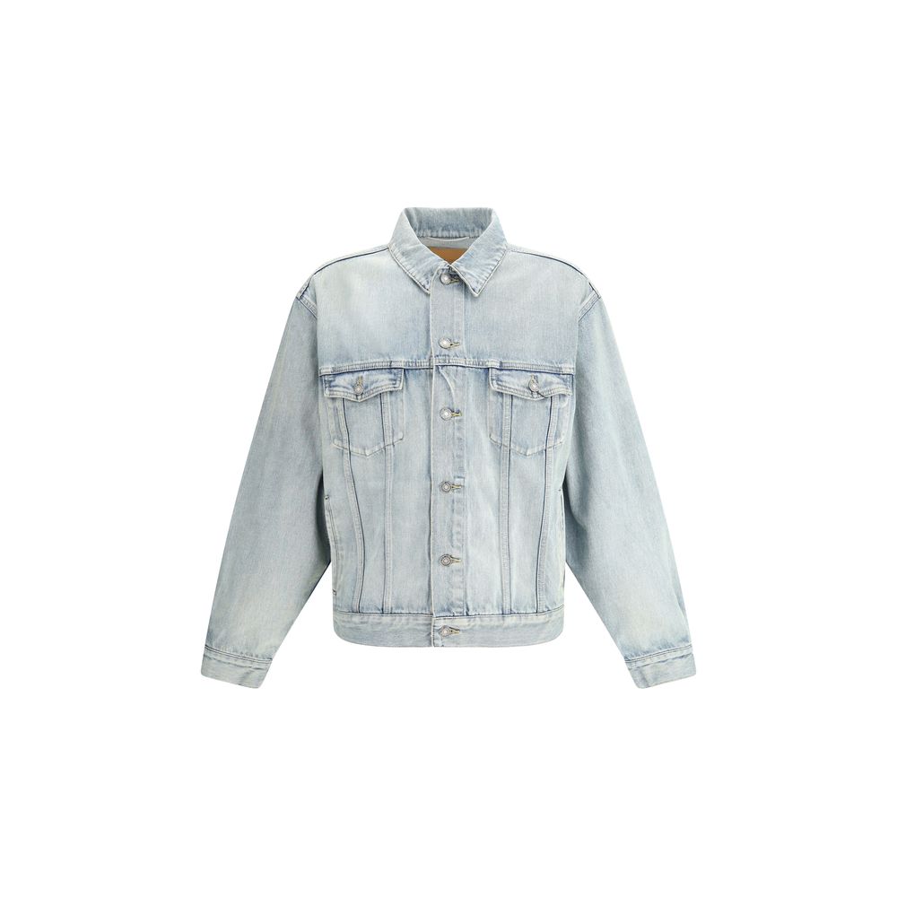 Saint Laurent Blue Cotton Denim Jacket: Timeless Luxury Redefined