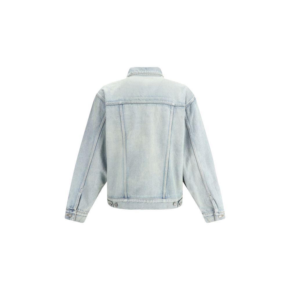 Saint Laurent Blue Cotton Denim Jacket: Timeless Luxury Redefined