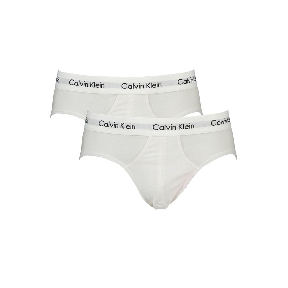Calvin Klein White Cotton Briefs for Luxe Comfort