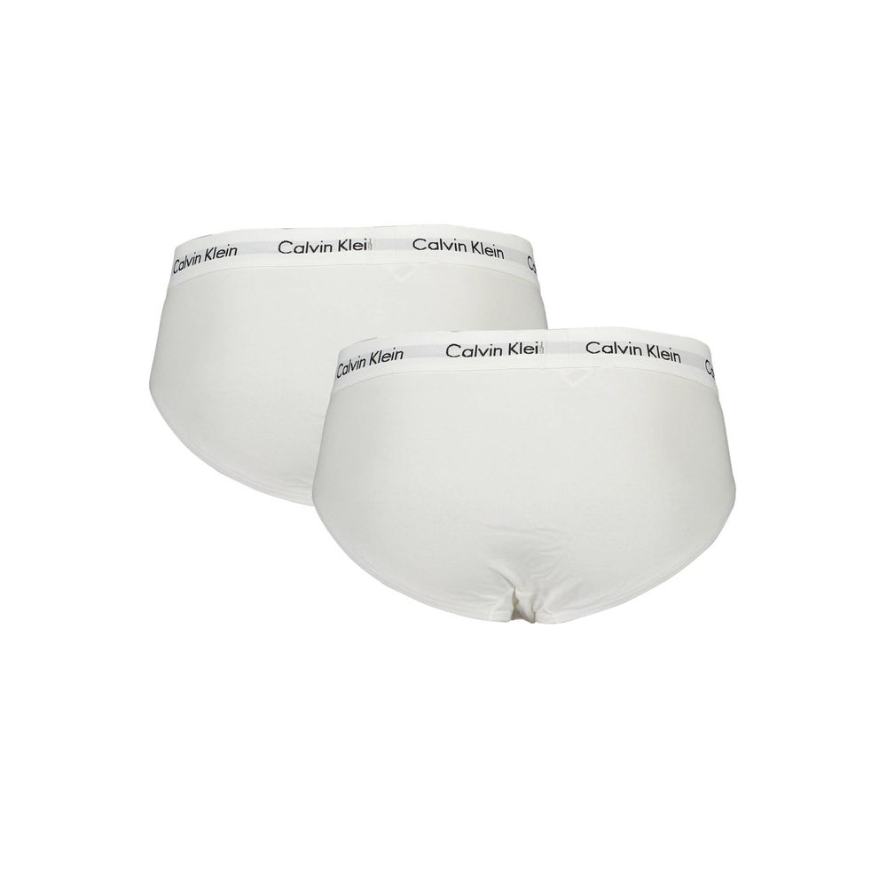 Calvin Klein White Cotton Briefs for Luxe Comfort