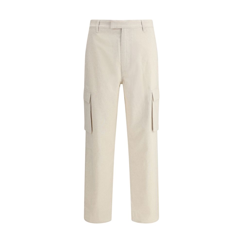 Daily Paper Beige Linen Cargo Pants for Effortless Urban Elegance