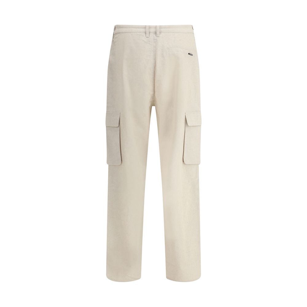 Daily Paper Beige Linen Cargo Pants for Effortless Urban Elegance