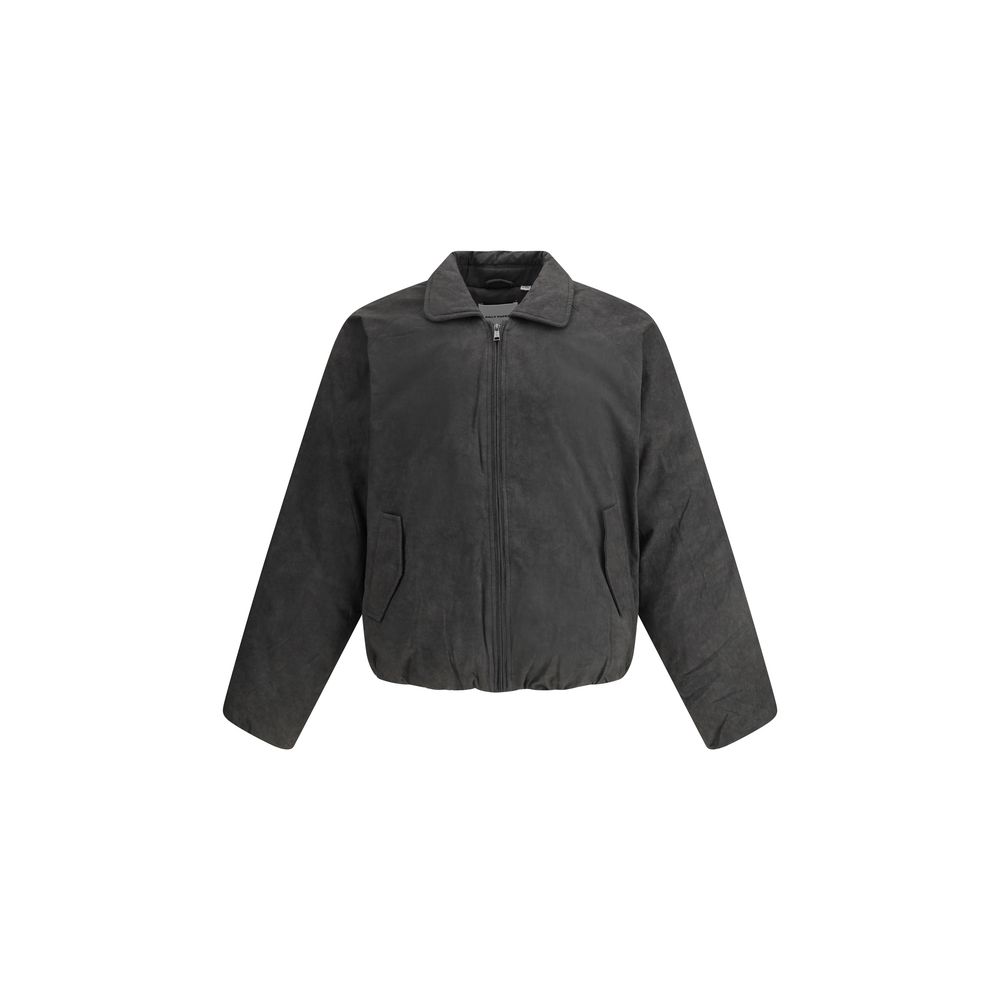 Daily Paper Black Cotton Bomber Jacket for Effortless Elegance