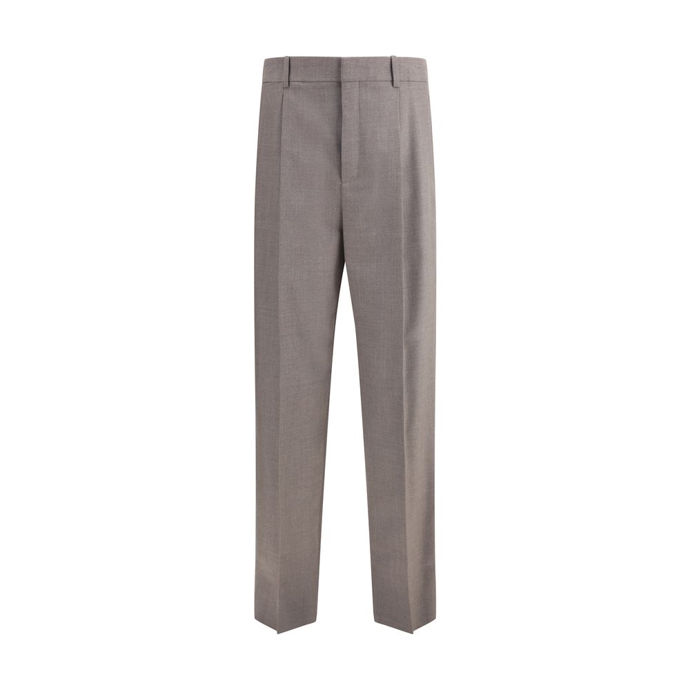 Saint Laurent Black Fine Wool Carotte Pants