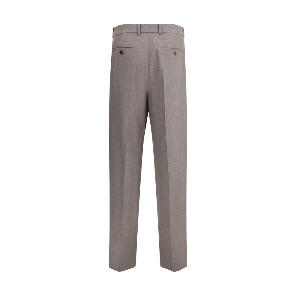 Saint Laurent Black Fine Wool Carotte Pants