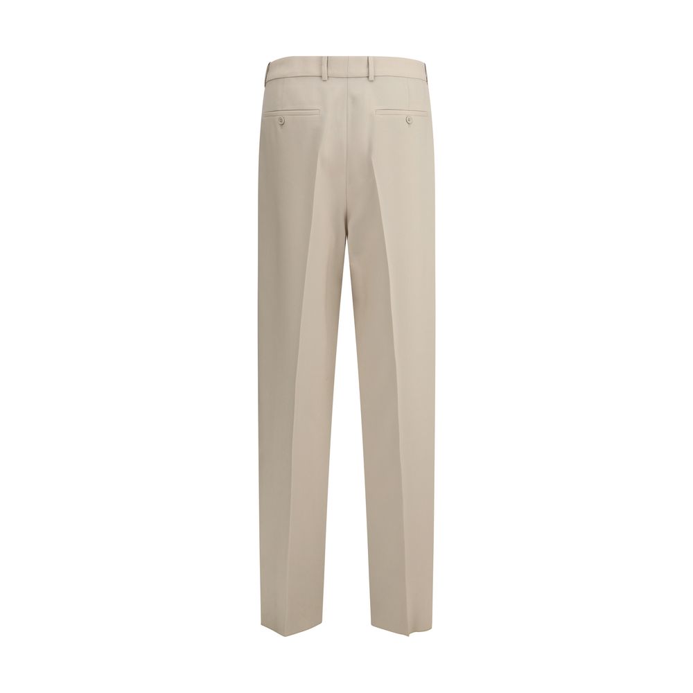 Saint Laurent Black Wool Carotte Pants in Luxurious Elegance