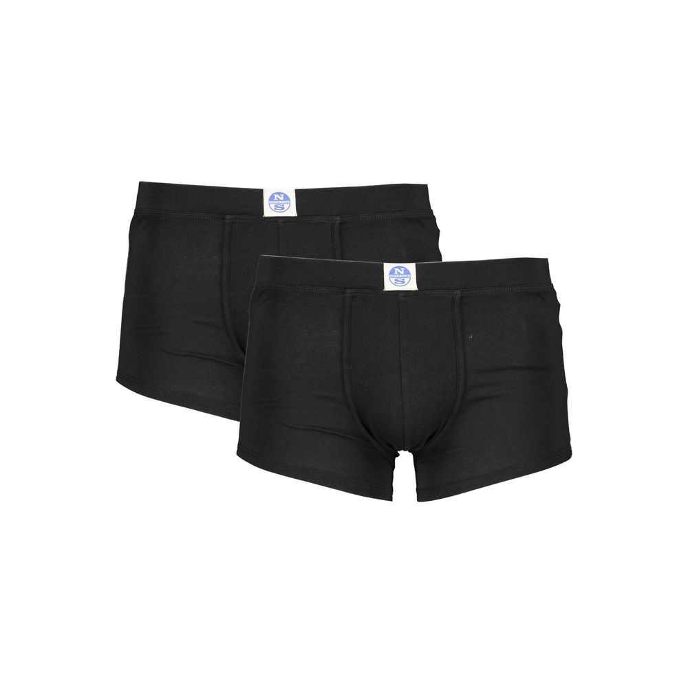 North Sails Black Cotton Underwear for Elevated Comfort