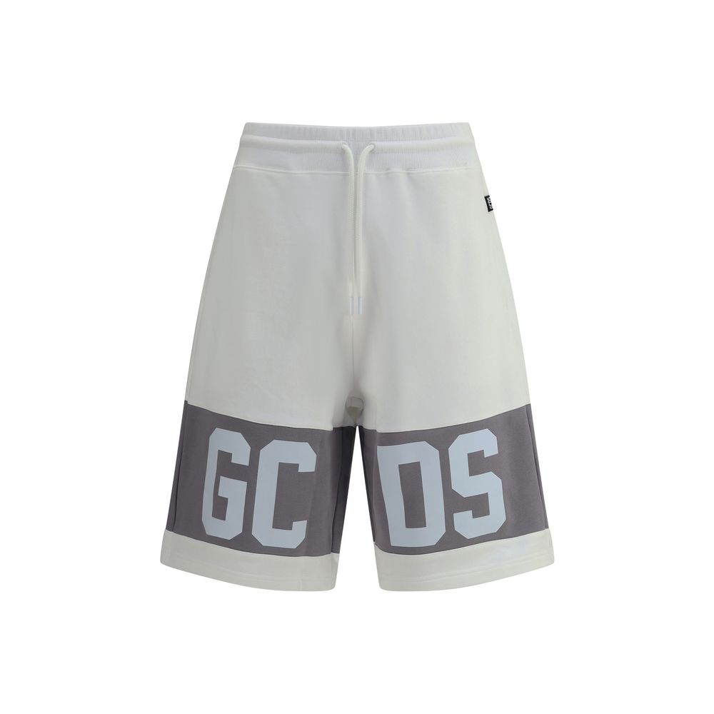 GCDS Black Cotton Tracksuit Shorts for Effortless Luxe Style