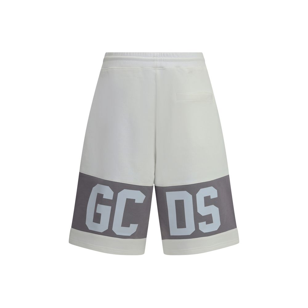 GCDS Black Cotton Tracksuit Shorts for Effortless Luxe Style