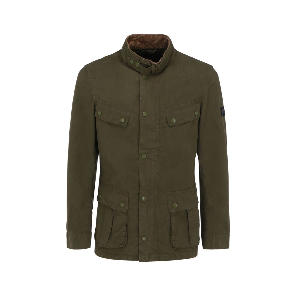 Barbour Olive Cotton Summer Jacket for Timeless Elegance