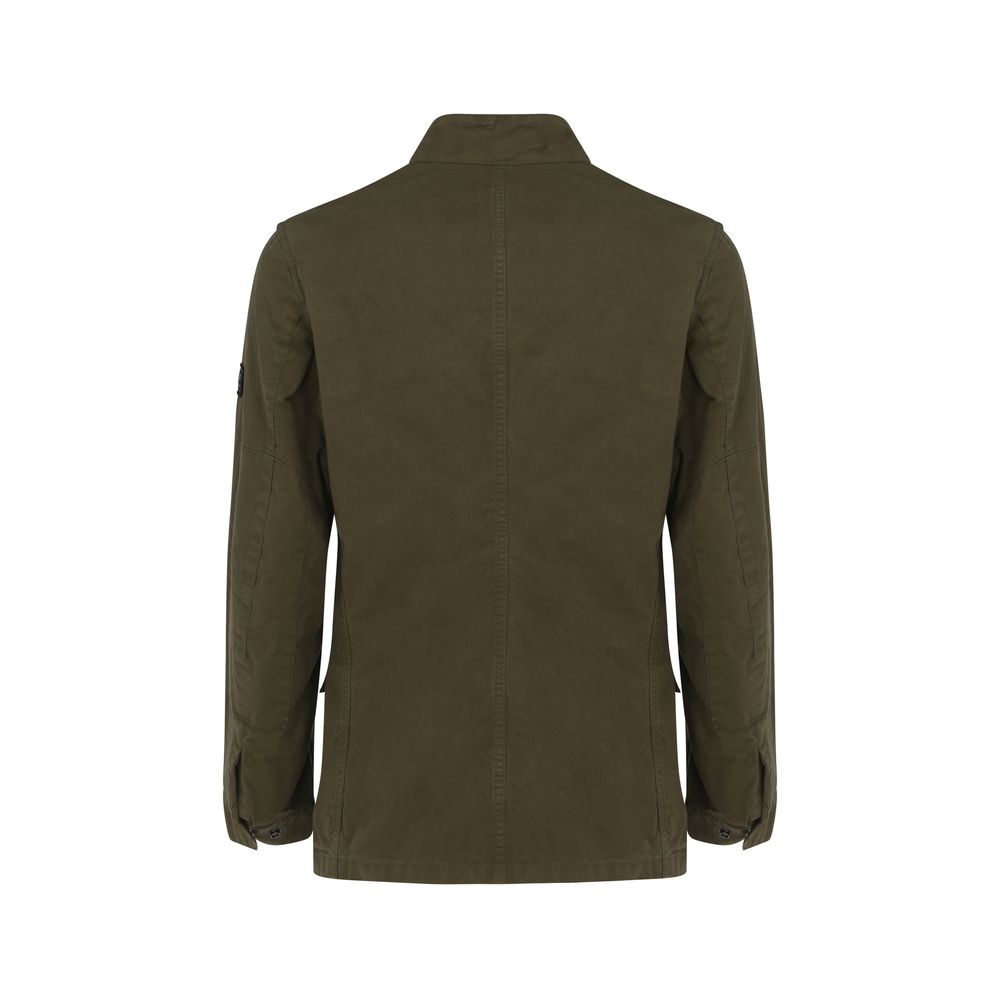 Barbour Olive Cotton Summer Jacket for Timeless Elegance