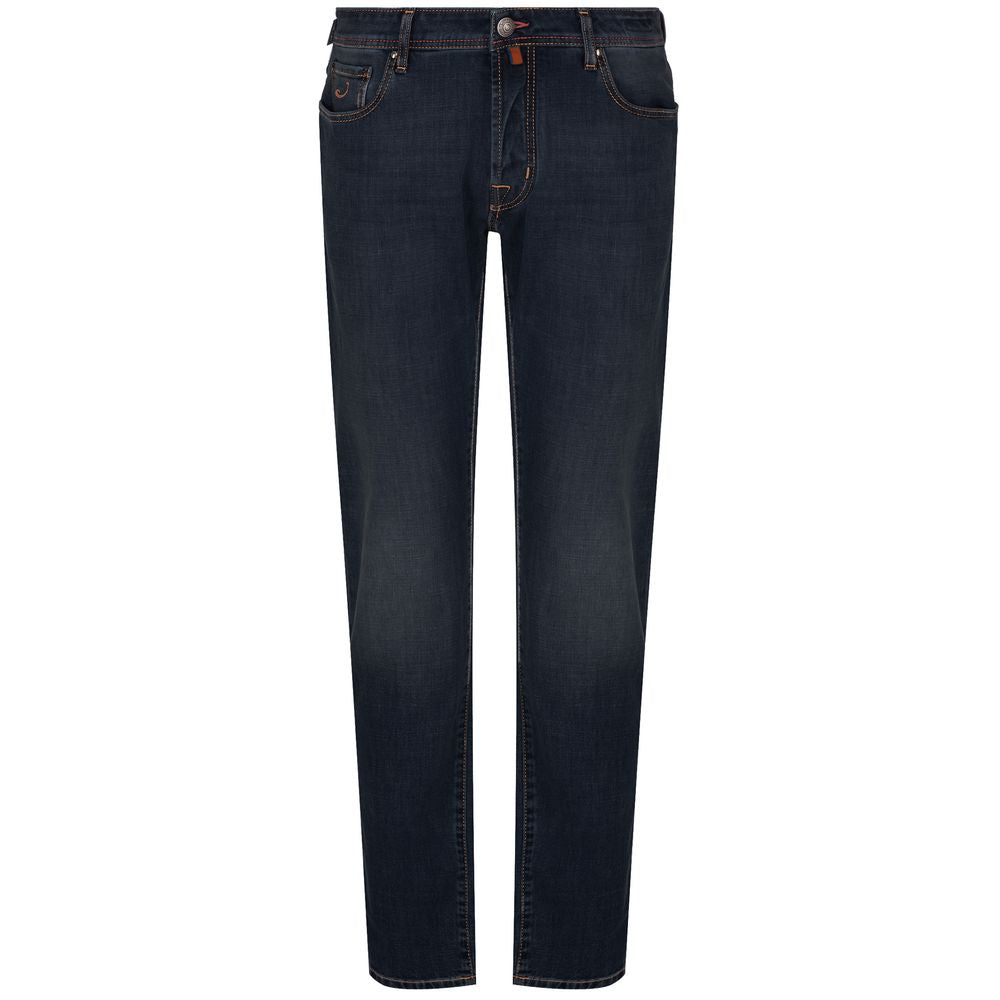 Jacob Cohen Blue Cotton Jeans for Elevated Style