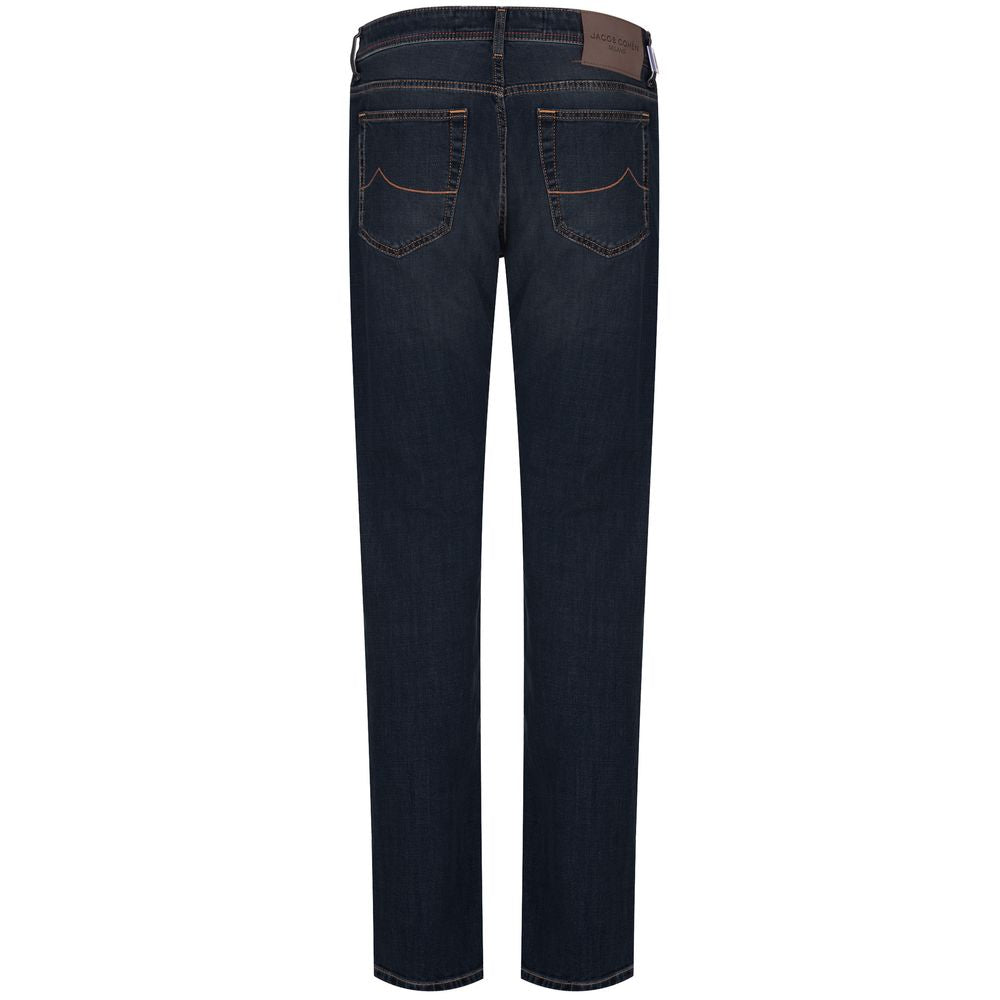 Jacob Cohen Blue Cotton Jeans for Elevated Style