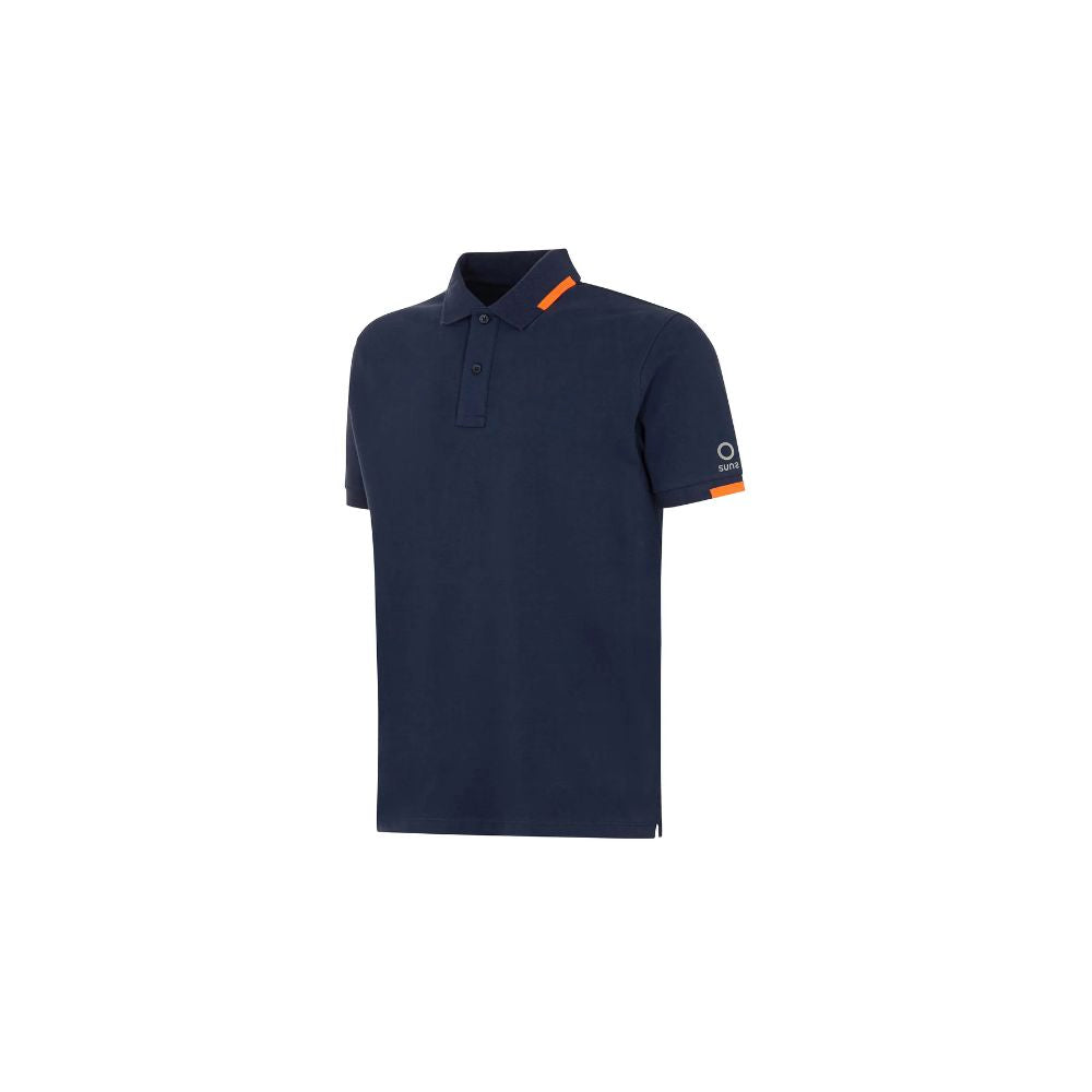 Suns Blue Cotton Polo Shirt - Elevate Your Casual Elegance