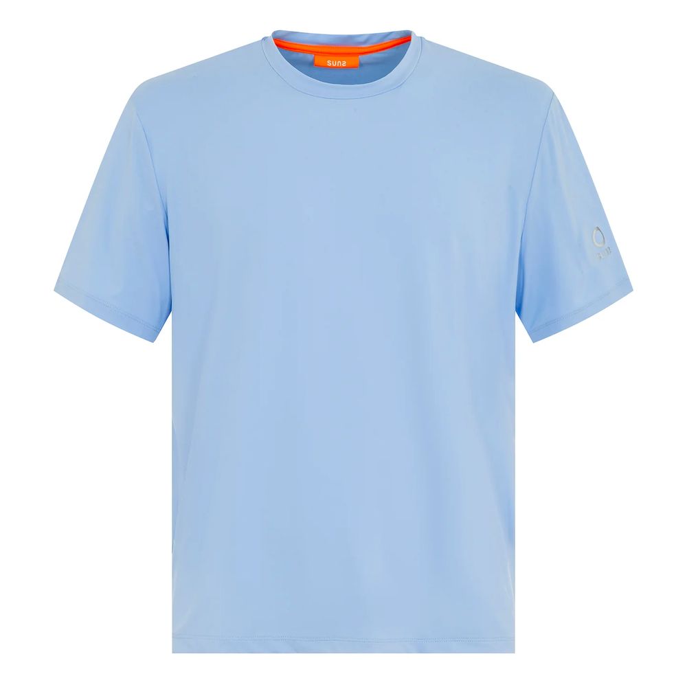 Suns Gray Nylon T-Shirt - Elevated Contemporary Elegance