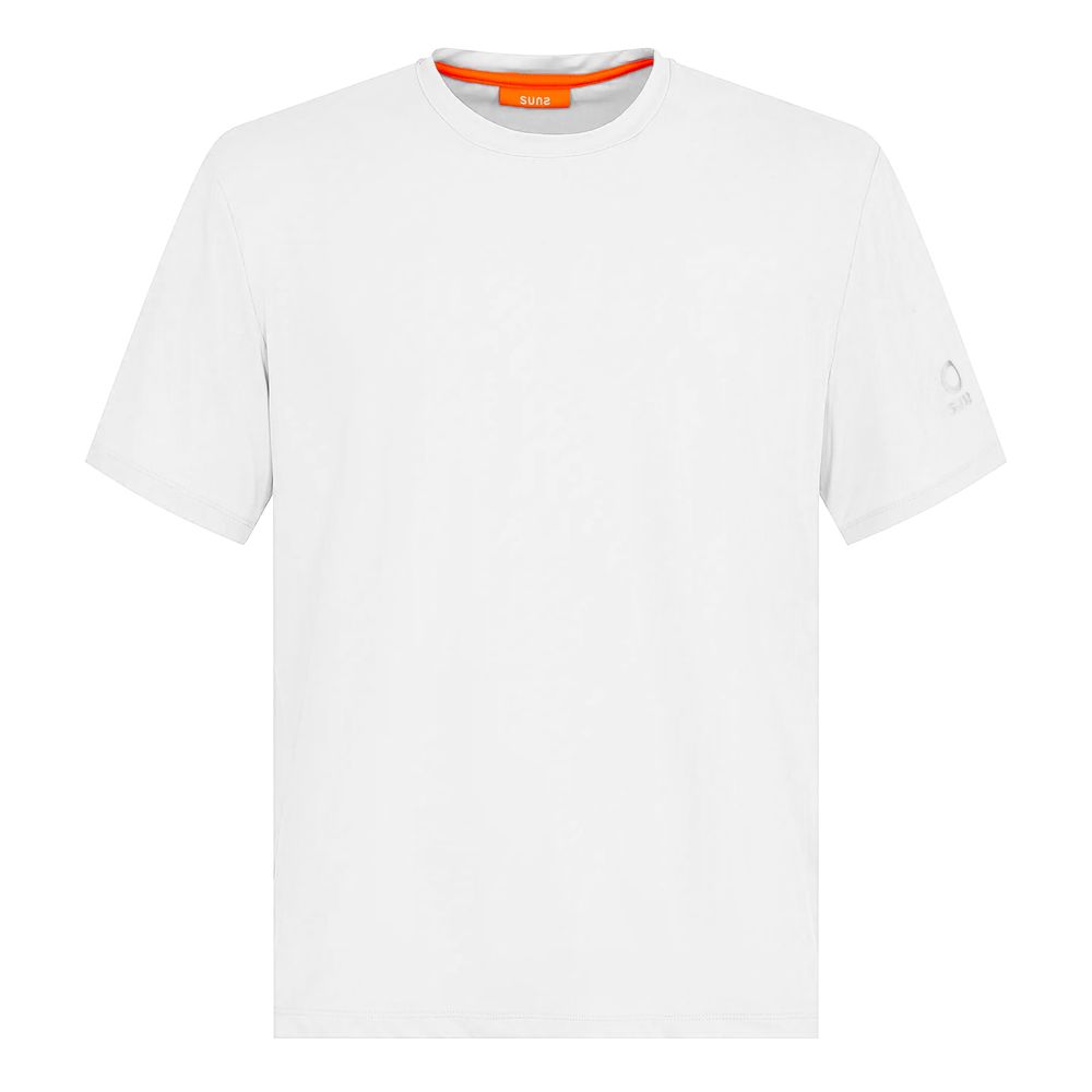 Suns White Nylon T-Shirt - Effortless Luxury Redefined