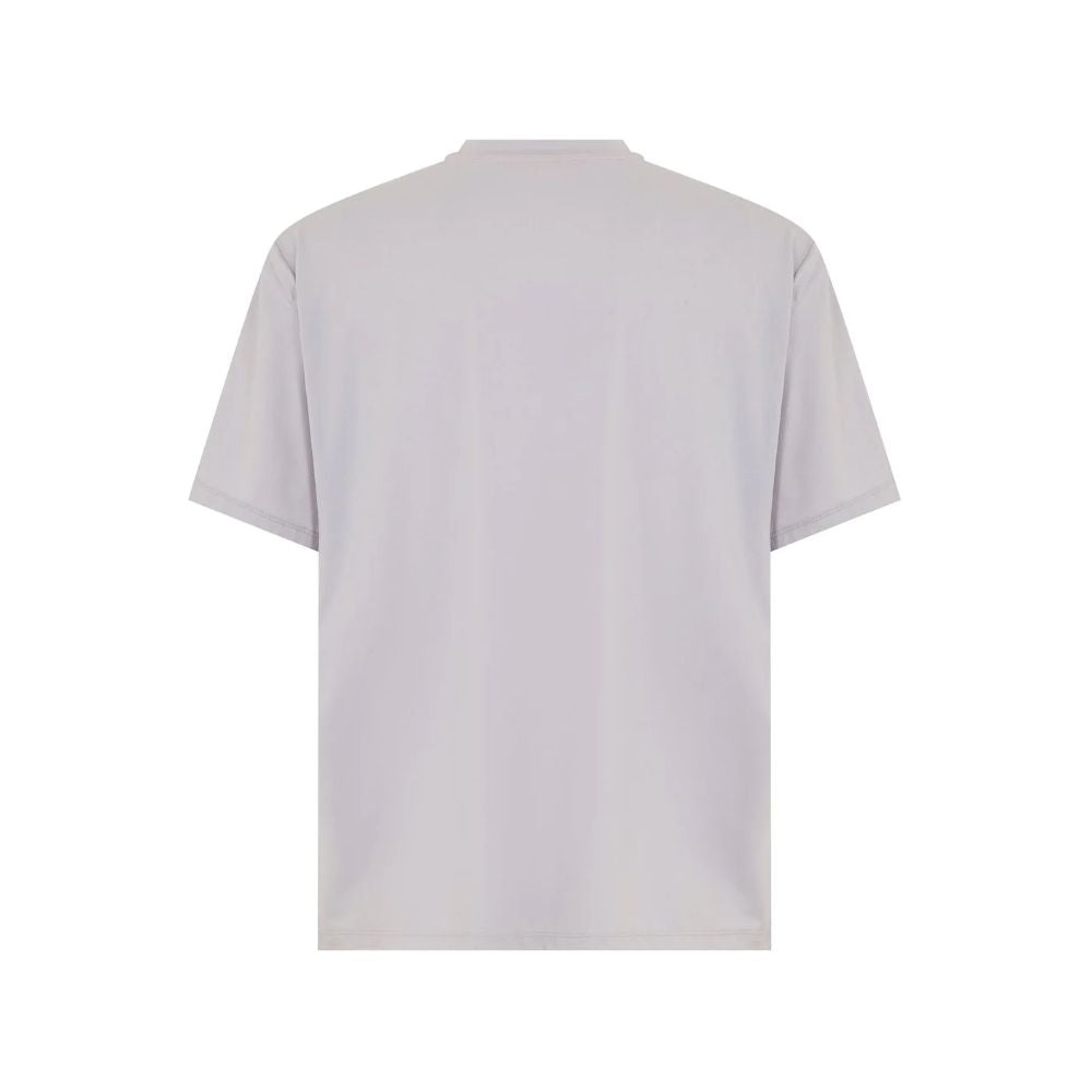 Suns Gray Nylon T-Shirt for Effortless Sophistication