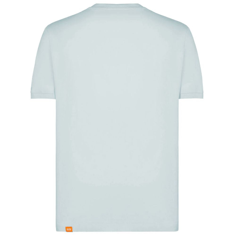 Suns Gray Cotton T-Shirt for Elevated Casual Elegance